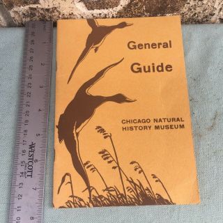 Vintage Book General Guide Chicago Natural History Museum 1946 27th Edition Usa