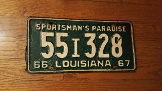 Louisiana License Plate 55i328 Sportsmans Paradise Quality Fast Ship