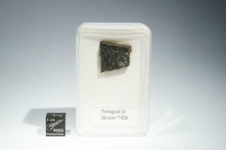 Pavlograd Meteorite Part Slice 1.  85g Rare & Historic.  Fell Ukraine 1826