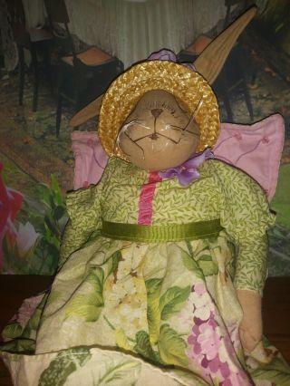 Rare Joe Spencer Gathered Traditions Small Rabbit With Wings Doll