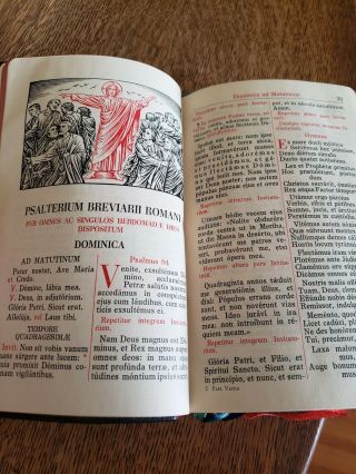 Roman Breviary/Breviarium Romanum,  Pius XII Bea Psalter.  still 3
