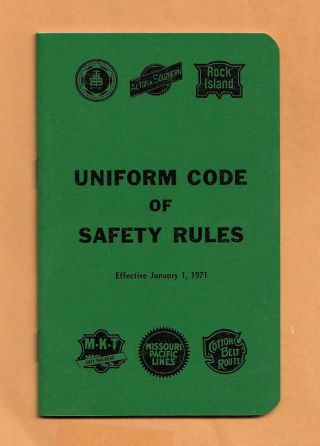 Railroad Uniform Code Of Safety Rules Vintage 1971