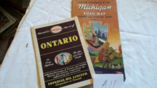 Road Maps,  Ontario Canada,  Upper Michigan