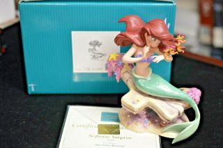 Wdcc Disney " Seahorse Suprise " Ariel Little Mermaid W/ And Box