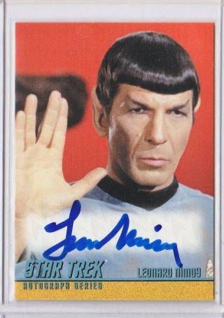 Leonard Nimoy Llap Spock Autograph Card