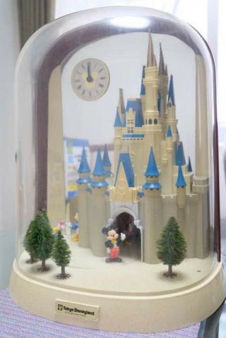Disney Cinderella Castle Trick Music Clock Not Japan F/s