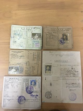China 5 Certificate National Of Family Kwangtung To Saigon - Cholon 1940s - - 1950s