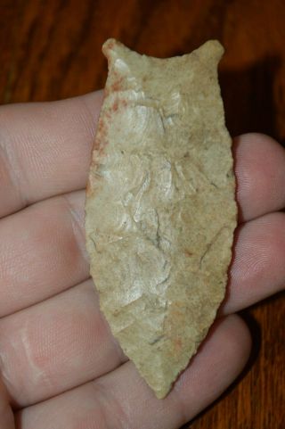 Outstanding Early Archaic Payson Chert Quad/ Beaver Lake Madison Co,  Il 2.  7/8 "