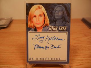 Star Trek Sally Kellerman As Dr.  Elizabeth Dehner Auto Card