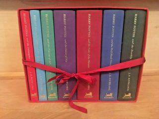 Unread Harry Potter Deluxe Edition Uk Bloomsbury Complete Set Hardback Books