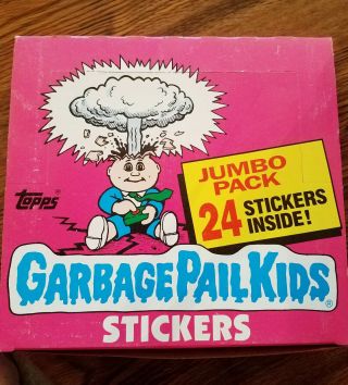 Topps 1986 Garbage Pail Kids Jumbo Pack - Full Box 24 Ct. ,  Packs
