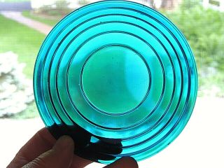 Vintage Kopp? Glass Railroad Switch Lantern Blue - Green Lens,  5 - 3/8l,  3 - 1/2f