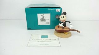 Disney Wdcc 4010338 Hawaiian Holiday Mickey Mouse: Hawaiian Harmony W/coa