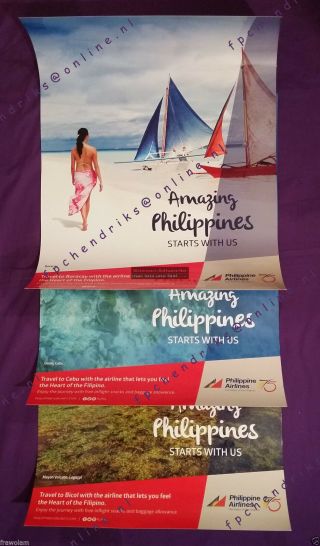 Philippine Airlines 75 Years,  21 Travel Advertising Posters,  Complete Set