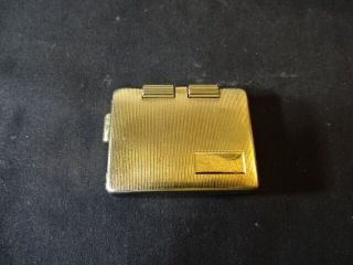 Old Vtg Strato Flame Gold Tone Initial Plate Cigarette Lighter Made In Usa