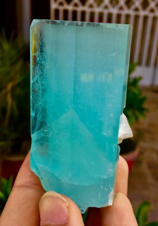 WoW 738 C.  T Top Class Damage Terminated Blue Color Aquamarine Crystal 4