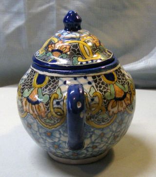 Ysauro Uriarte Puebla Mexico Talavera Pottery Small Teapot 2