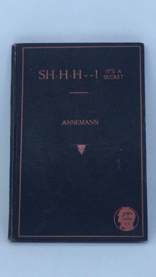 Rare Vintage Mentalist Magic Trick Book Sh - H - H - - It 
