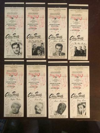 18 Chez Paree,  Chicago Celebrity Photograph Limited Issue Matchbook Matchcovers