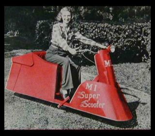Motor Scooter 1948 How - To Build Plans Cushman Lookalike