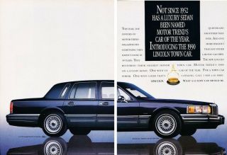 1990 Lincoln Town Car 2 - Page - Advertisement Print Art Car Ad J876