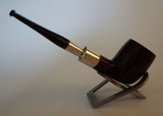 Rare classic Loewe & Co.  Silver Spigot billiard pipe in 2