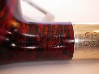 Rare classic Loewe & Co.  Silver Spigot billiard pipe in 6