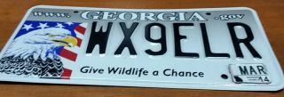 GEORGIA License Plate,  
