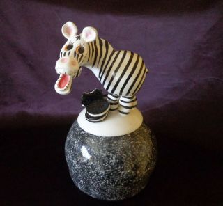 Cookie Jar Zebra With Oreo Cookies,  Hard To Find