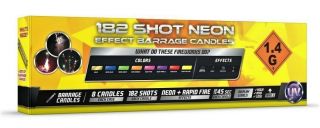 (8) XXXL 182 Sh0ts Each Largest Full Case Neon Roman Candles Fireworks Labels 5