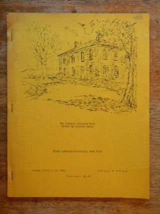 1970 Carthage Mo Missouri First Historical Home Tour Booklet Vintage History