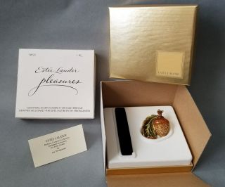 Estee Lauder Pleasures Glistening Acorn Compact Solid Perfume Jay Strongwater