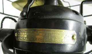 Vintage Rare General Electric 6 Brass Blades 12 