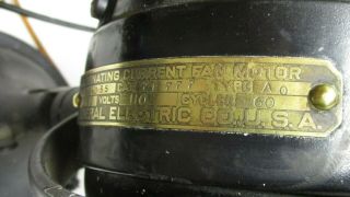Vintage Rare General Electric 6 Brass Blades 12 