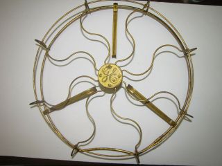 Antique General Electric Fan Brass Cage And Struts 17 Inch