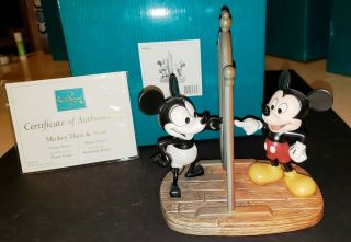 Wdcc Mickey Through The Years: Mickey Mouse Then And Now 1226333 Mib With