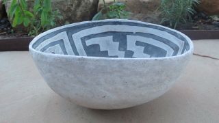 Black Mesa Anasazi Bowl Pueblo Pottery Pre - columbian No Resto 5