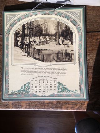 Large 1925 Calendar Heart 