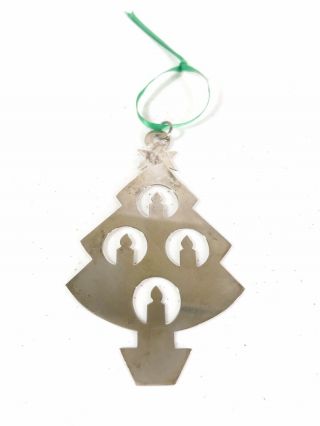 Retired James Avery Tree With Candles 925 Sterling Silver Christmas Ornament