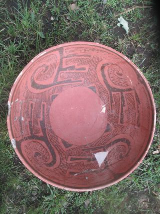 X - tra Large Anasazi  Houck Polychrome  Bowl 1250 AD. 5