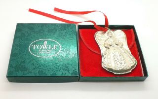 Towle Sterling Silver Angel Ornament 1999 Ninth Ed.  Christmas 26g Hymnal