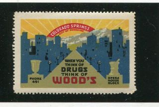 Vintage Poster Stamp Label Wood 