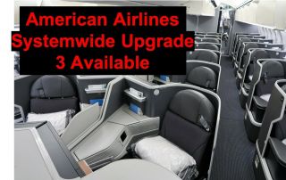 American Airlines (aa) Business First Class Swu Upgrade Systemwide Upgrade
