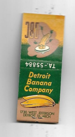 Detroit Banana Company Feature Matchbook Htf