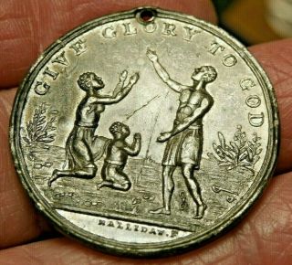 1834 British Abolition Of Slavery Medal Slave Family By Halliday S294
