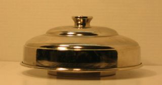 Large,  Professional,  Deluxe Dove Pan,  Made Of Spun Steel On A Pedestal