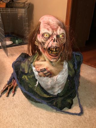 Zombie Ground Breaker Latex Spirit Halloween Gemmy Morbid Scary Rare Htf