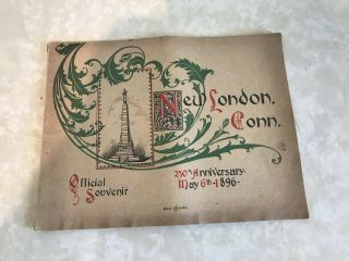 London Connecticut 250th Annivesary Official Souvenir Book Ct Conn