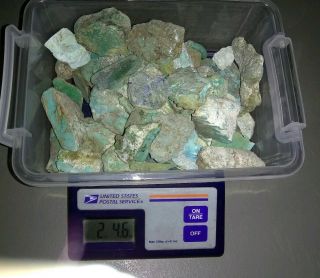 Turquoise Rough 2 Pounds,  Of American Turquoise - Southwest