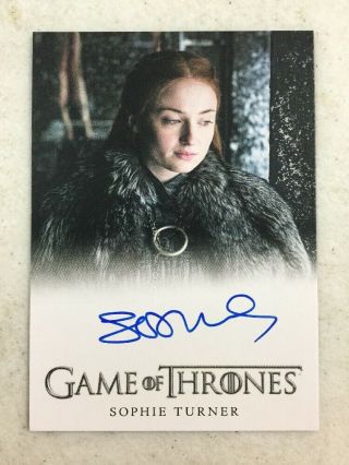 2018 Rittenhouse Game Of Thrones Inflexion Sophie Turner Auto Autograph Card